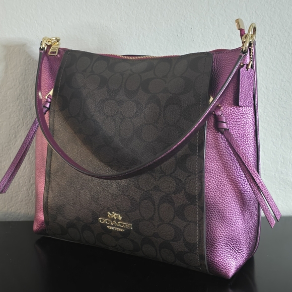 Coach Handbags - Coach Marlon Hobo In Signature Canvas